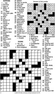 Crossword Puzzle Advicecomics For May 1 2024